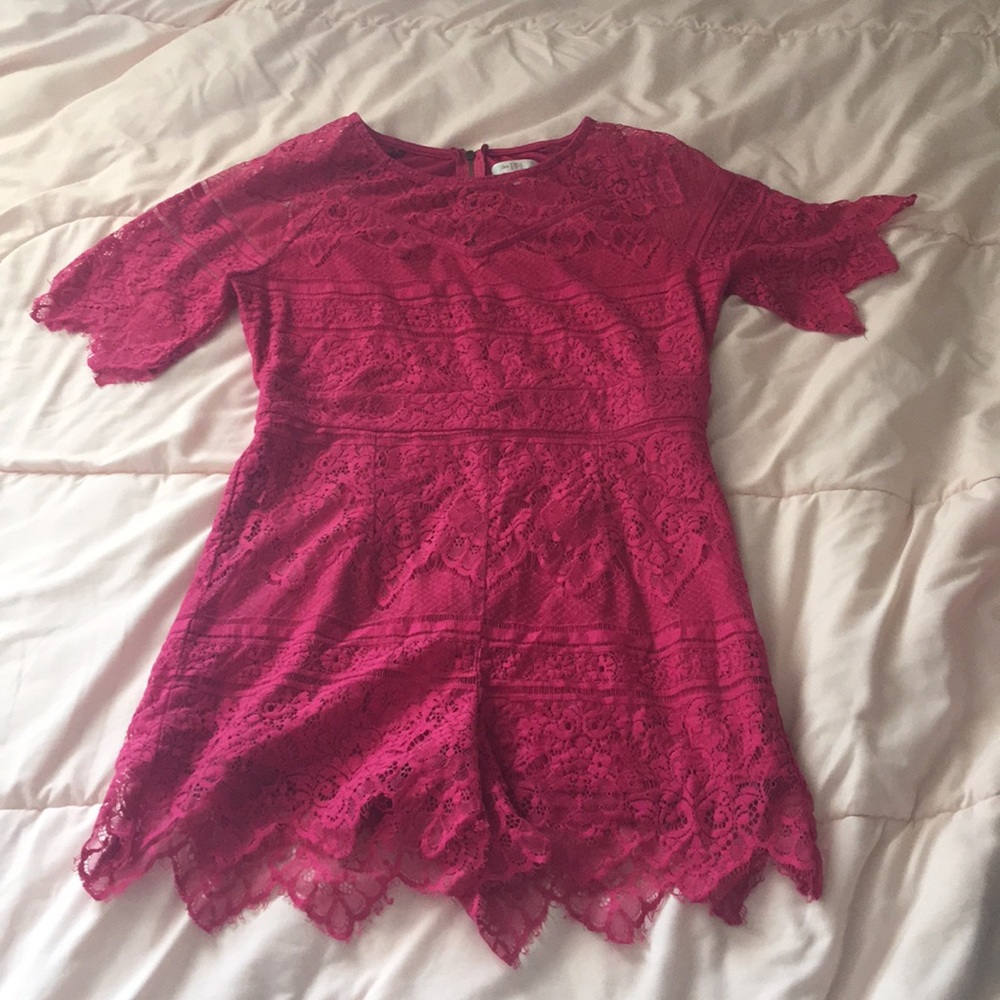Lilacs and Roses romper
